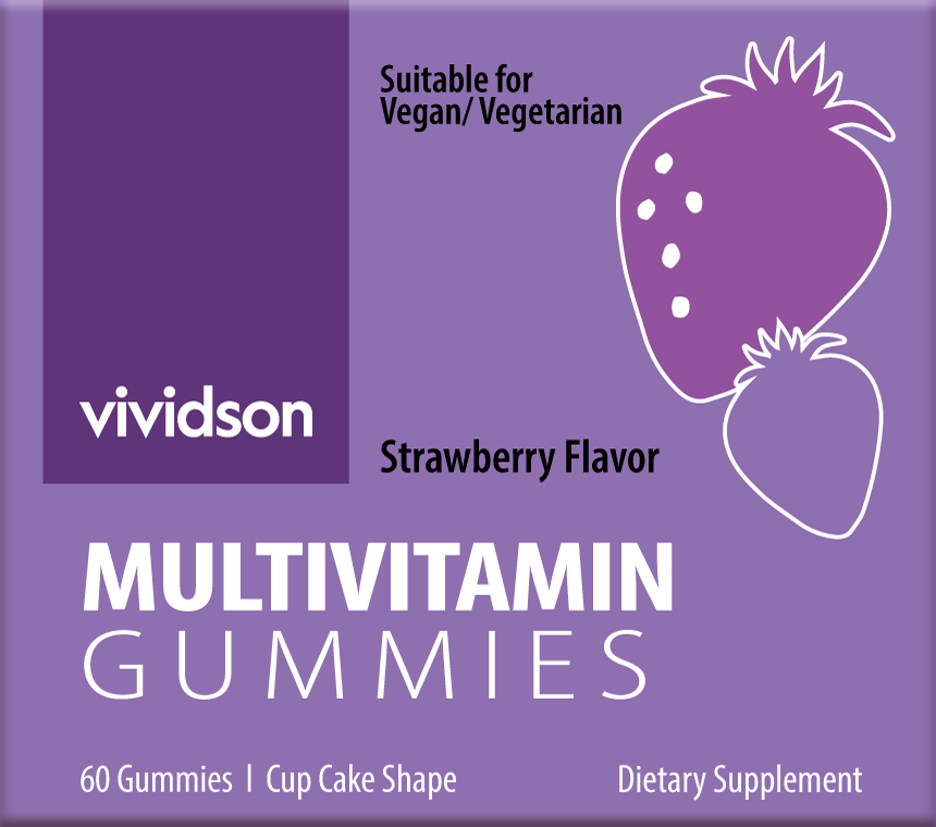 Vegan Multivitamin Gummies-Strawberry Flavor
