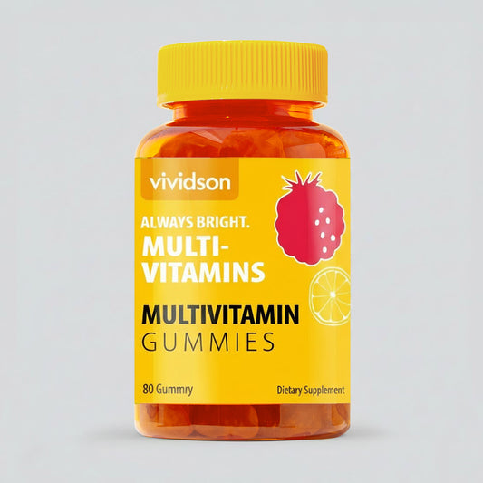 Multivitamin Gummies-Raspberry Orange Lemon Flavor